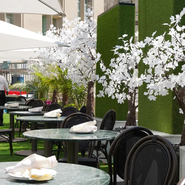 Sunset Terrace Patio at The Fort Garry Hotel，MBWinnipeg