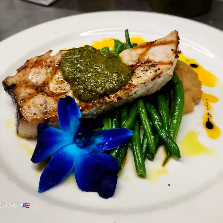 Swordfish with salsa verde - Peppercorns Grill CT Hartford