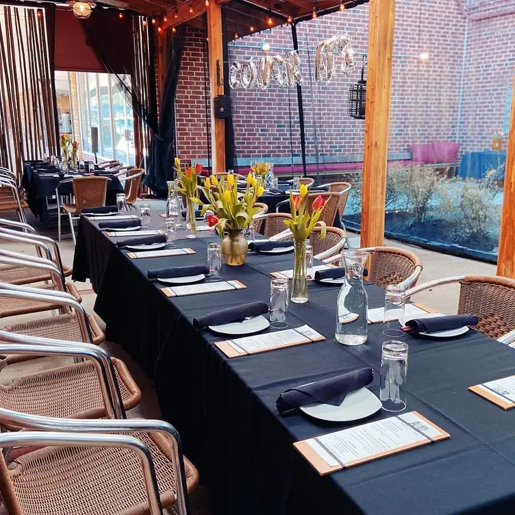 Outside Patio set up for Event Space - Jujube, Chapel Hill, NC