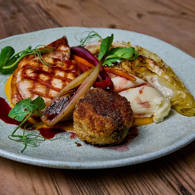 GRILLED PORK CHOP - The Courtyard Pegswood, Morpeth, Northumberland