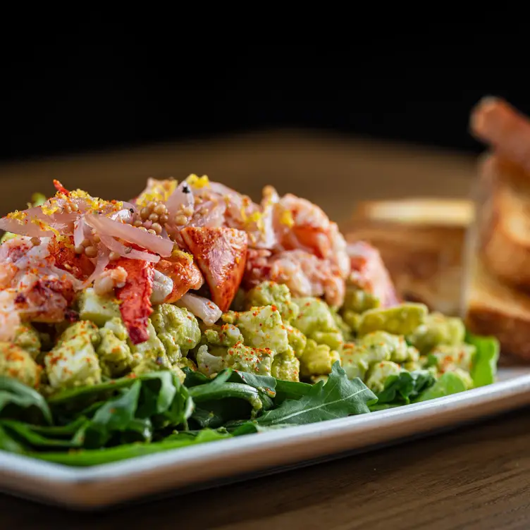 Lobster &amp; Deviled Egg Toast - Cooper's Hawk Winery & Restaurant - iDrive, Orlando, FL