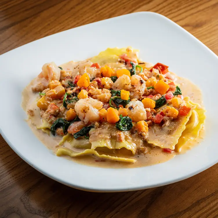 Butternut Squash, Lobster, and Shrimp Ravioli - Cooper's Hawk Winery & Restaurant - Reston, Reston, VA