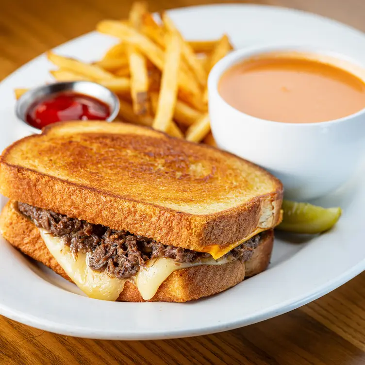 Short Rib Grilled Cheese and Tomato Bisque - Cooper's Hawk Winery & Restaurant - Ashburn, VA, Ashburn, VA