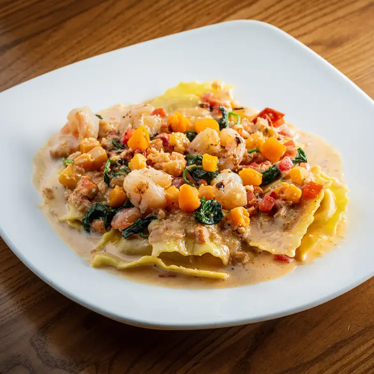 Butternut Squash, Lobster, and Shrimp Ravioli - Cooper's Hawk Winery & Restaurant - Naples, FL, Naples, FL