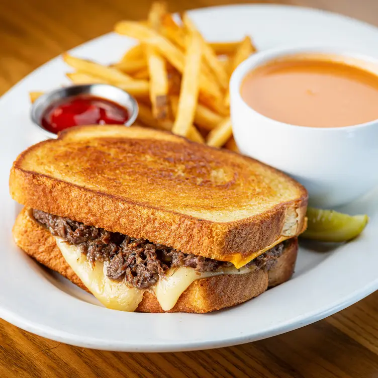 Short Rib Grilled Cheese and Tomato Bisque - Cooper's Hawk Winery & Restaurant - Tampa, Tampa, FL