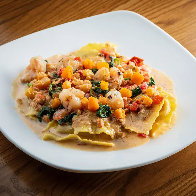 Butternut Squash, Lobster, and Shrimp Ravioli - Cooper's Hawk Winery & Restaurant - South Barrington, South Barrington, IL