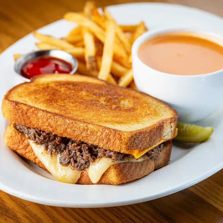 Short Rib Grilled Cheese and Tomato Bisque - Cooper's Hawk Winery & Restaurant - Bloomingdale, IL, Bloomingdale, IL