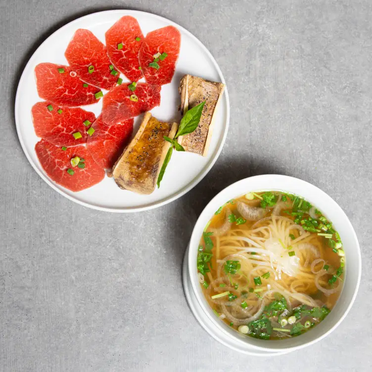 Signature Bone Marrow Eye round Steak Pho - An Di Dzo, Honolulu, HI