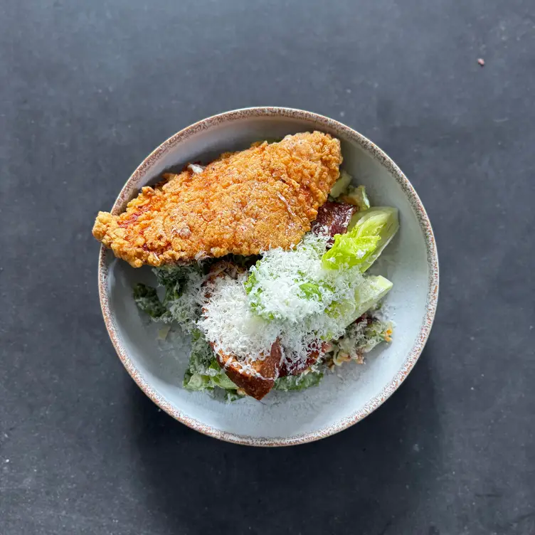 Buttermilk Fried Chicken, Caesar salad - Tinderbox Kitchen AU-QLD Fortitude Valley