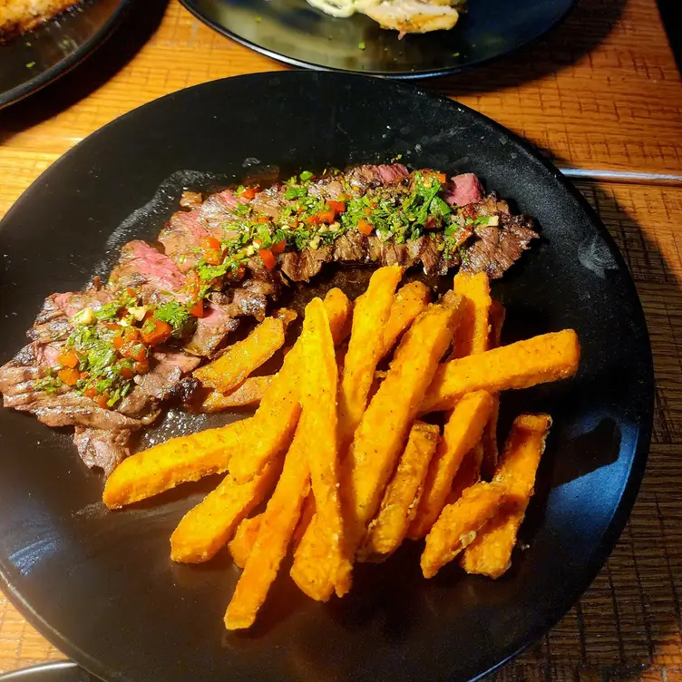 Skirt Steak W/ Red Chimichurri Sauce - Ariella's Restaurant, Richmond County, NY