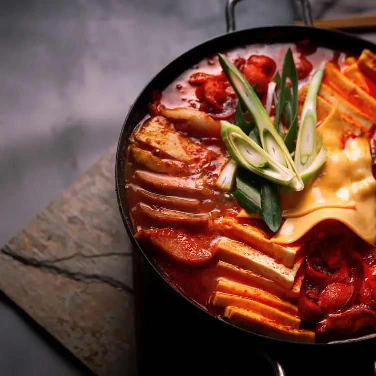 Budae Jjigae-Army Stew - New Village Gastro Pub, Northbrook, IL