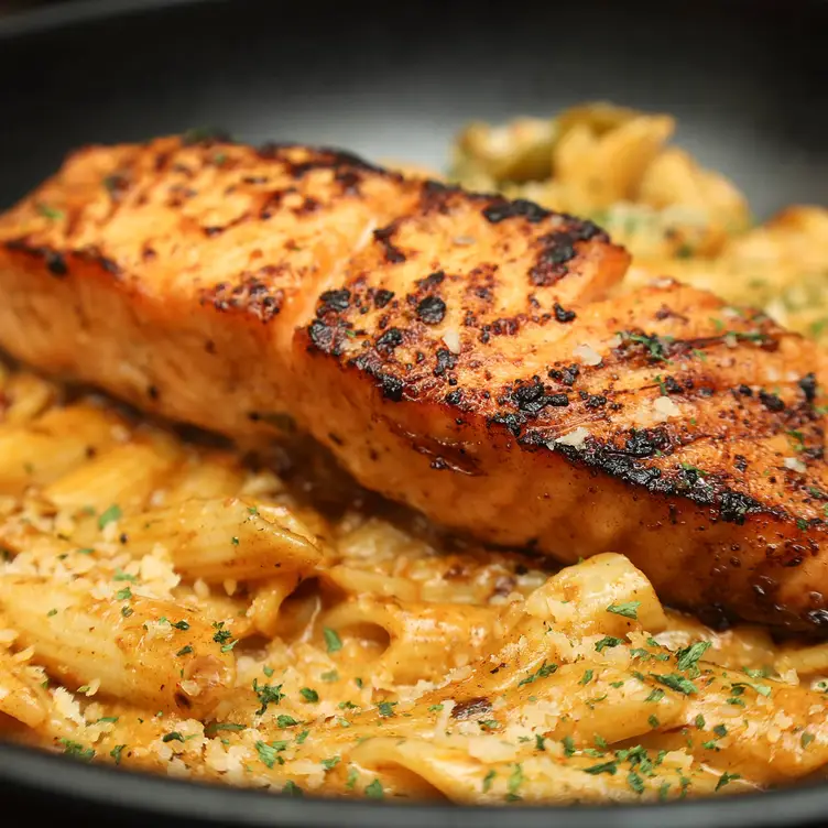 Salmon Rasta Pasta - The International Brunch Series NY Brooklyn