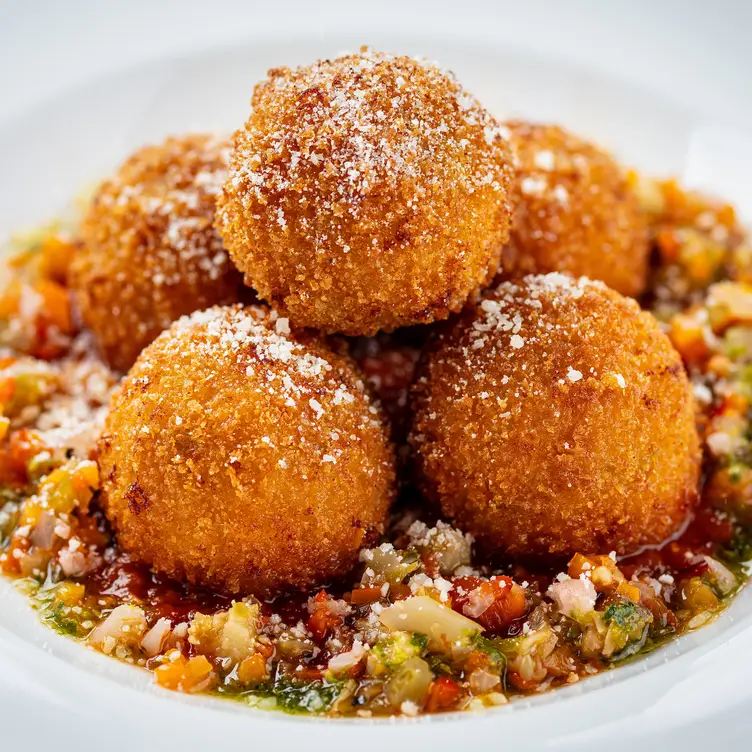 Three Cheese and Italian Sausage Arancini  - Cooper's Hawk Winery & Restaurant - Annapolis, MD, Annapolis, MD