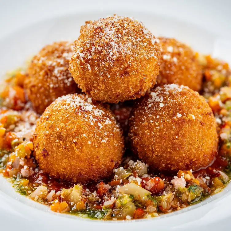 Three Cheese and Italian Sausage Arancini  - Cooper’s Hawk Winery & Restaurant – Lansing, MI MI Lansing