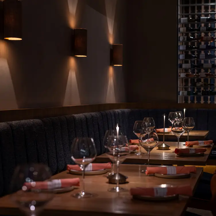 Interior Dining Room with Wine Room in View - Koast - Los Angeles, Los Angeles, CA