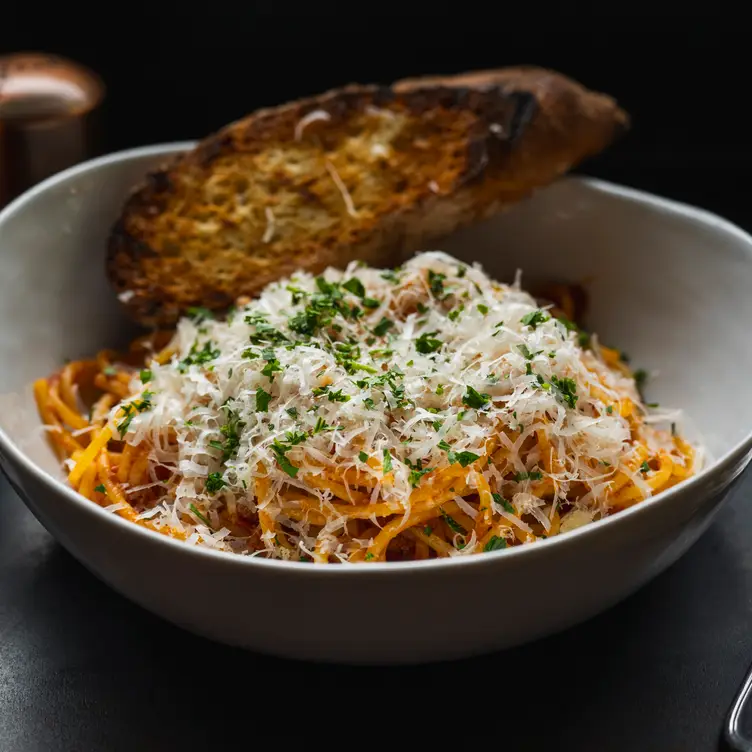 Spaghetti all'Amatriciana (yes, it is gluten-free) - a stir, Seattle, WA