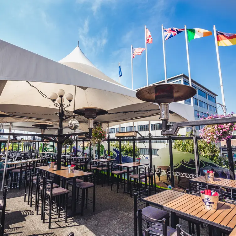 Rooftop Patio at the Strathcona Hotel, Victoria, BC