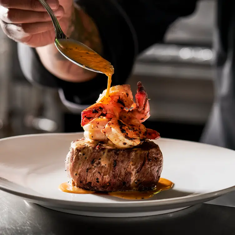 Filet Mignon with Diablo Shrimp Filet Mignon with Diablo Shrimp - Fleming's Steakhouse - Anaheim, Anaheim, CA