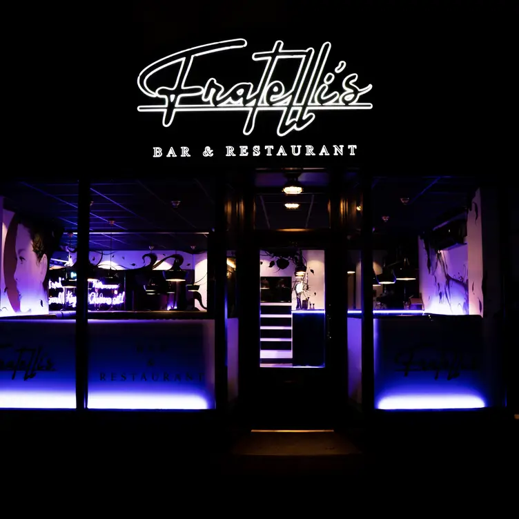 Front of the Restaurant at the night time! 🥰 - Fratelli’s Bar and Restaurant, Milton Keynes, Buckinghamshire