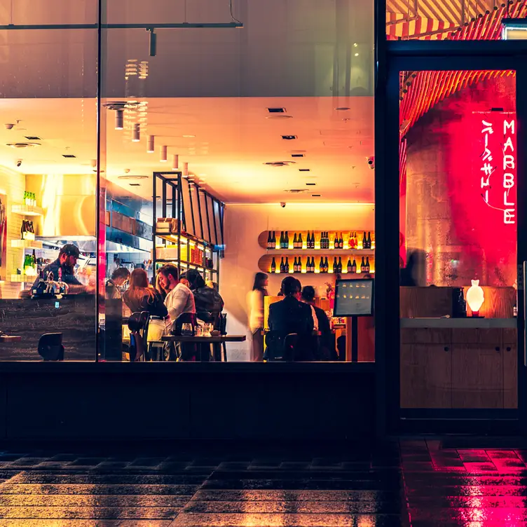 The neon glow of Tokyo and Seoul. - Marble BBQ, Barangaroo, AU-NSW