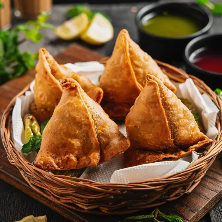 samosas are filled with either lamb mince - Indian Lounge, Edinburgh, 