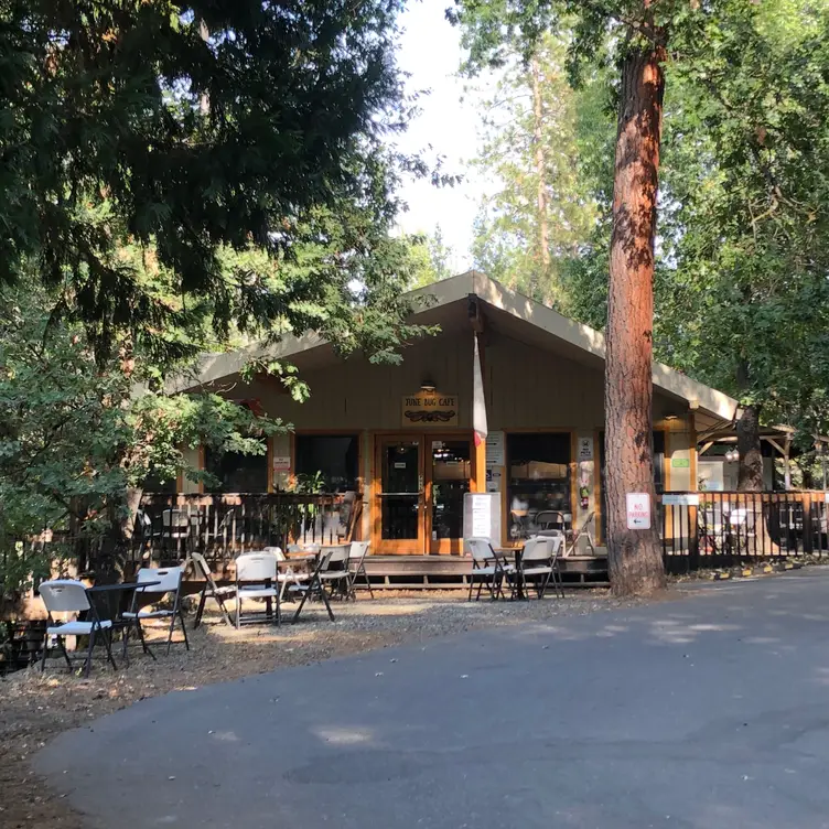 Dining Room with some happy diners. - June Bug Cafe CA Midpines