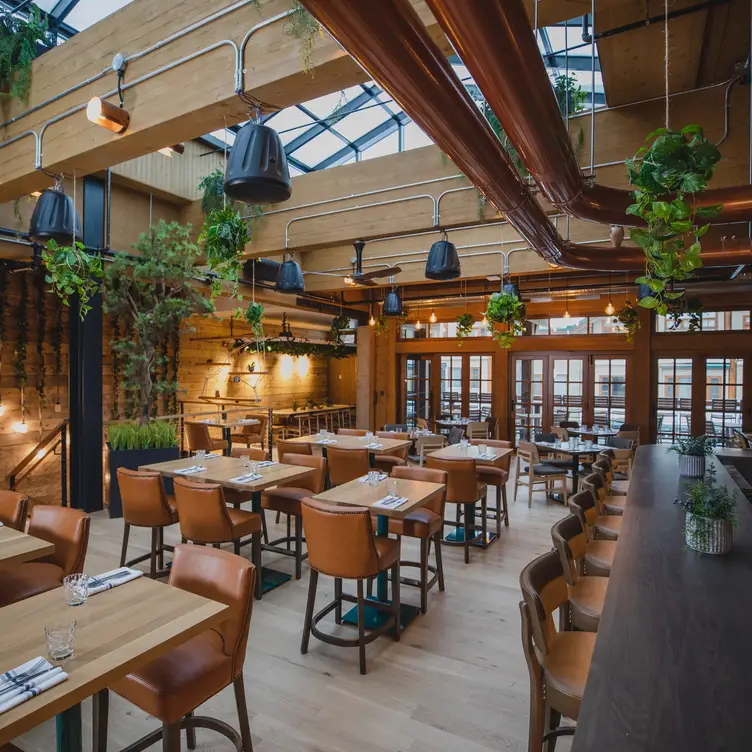 2nd Level Bar and Dining Area - Three Bears Brewery, Banff, AB