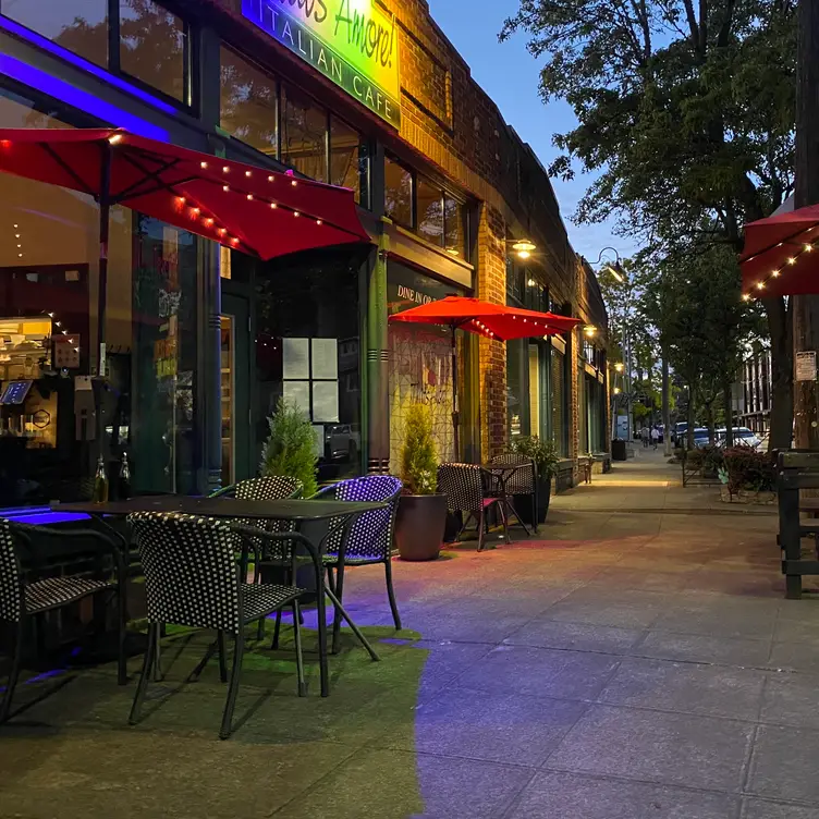 Our sidewalk cafe and entrance - That's Amore - Seattle, Seattle, WA