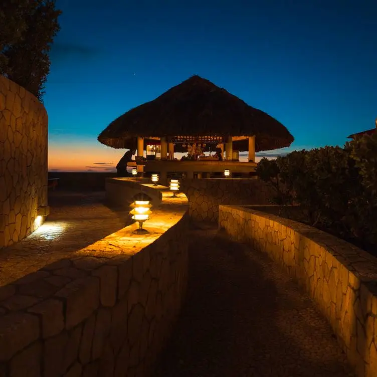 The Blue Mahoe Restaurant at the Ocean Cliff Hotel Negril