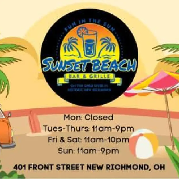 Sunset Beach Bar and Grille Top Rated Restaurant in New Richmond, OH