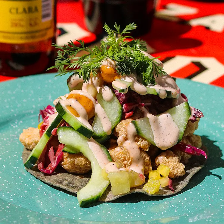 Taco San Blas, el clásico de chicharrón de pescado - Con Vista al Mar - Jalapa, Ciudad de México, CDMX