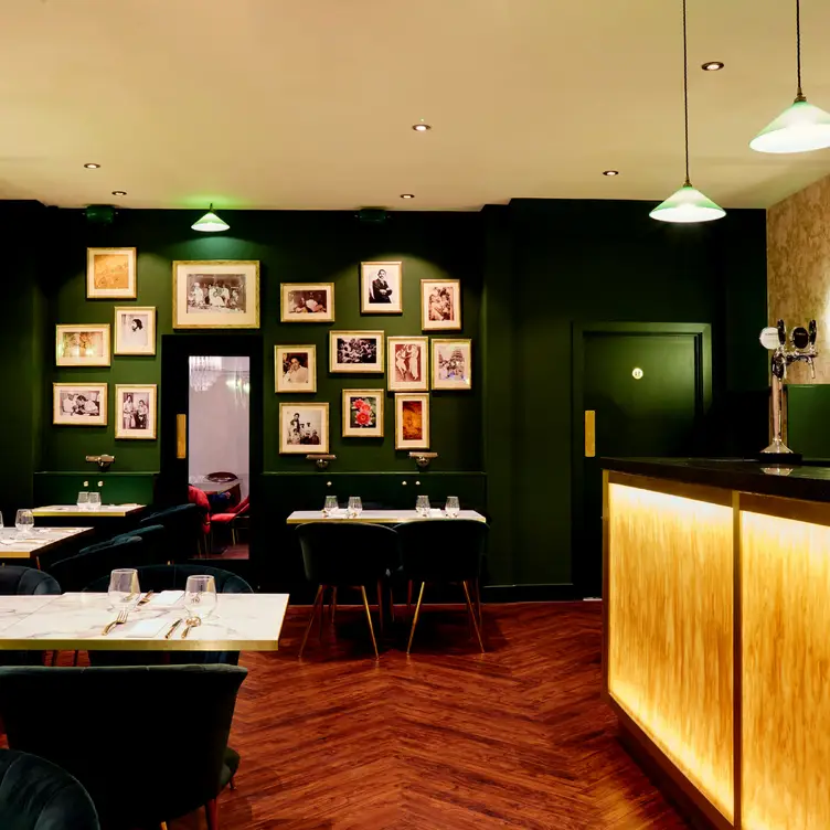 Restaurant and glimpse of private dining room - Dalchini, London, 