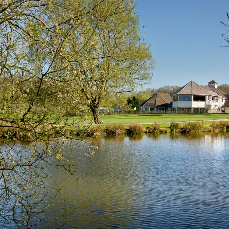 View of the Clubhouse from across the lake - Sandford Springs Hotel & Golf Club, Tadley, Hampshire