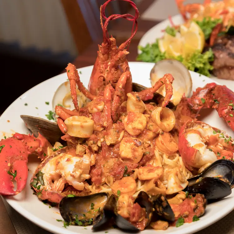 Lobster Ciopinno over Housemade Spaghetti - Luigi's Restaurant & Gourmet Express, Johnston, RI