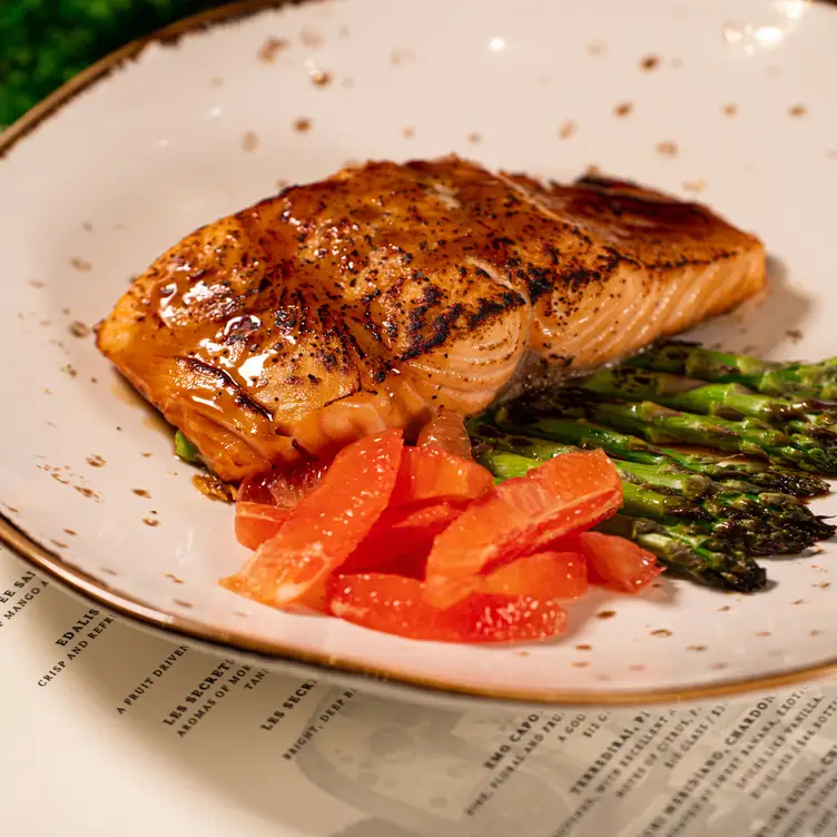 Baked Atlantic Salmon with Balsamic Glaze - Cafe-Boutique PIANO FL Winter Park