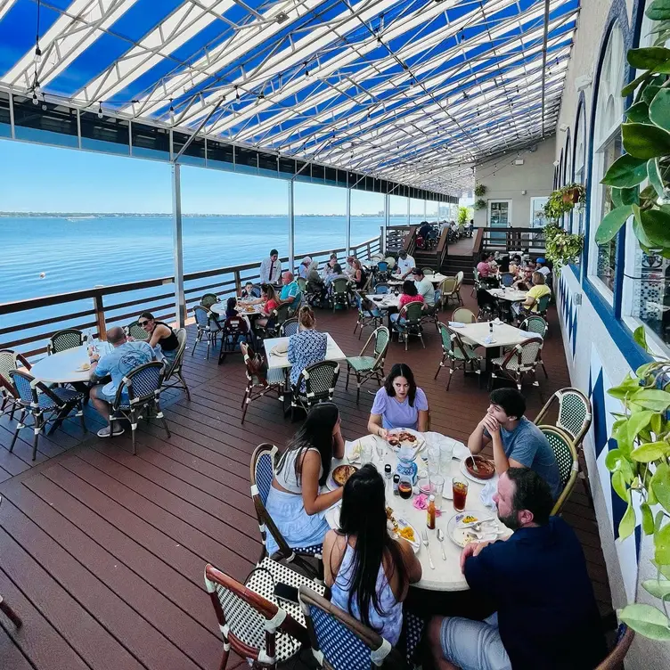 The waterfront outdoor patio at Columbia Sand Key - Columbia Restaurant - SandKey FL Clearwater