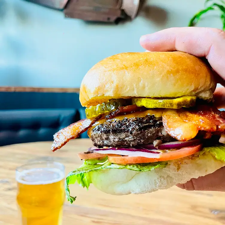 Bankhead wagyu burger, full of flavor  - Bankhead Brewing, Fort Worth, TX