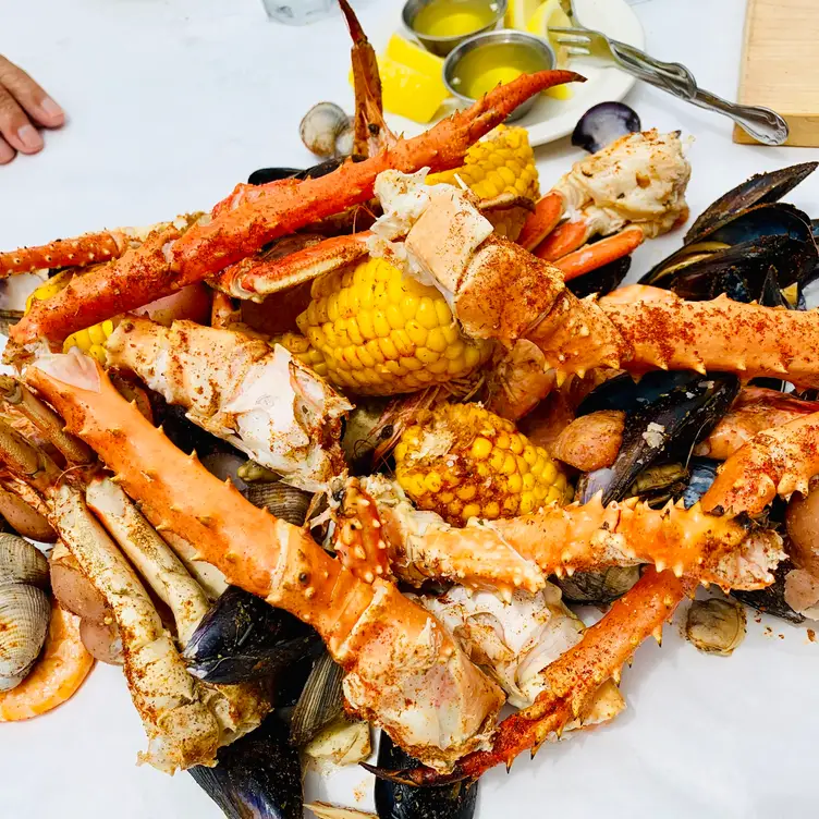 The Alaskan Feast with Alaskan King Crab - The Crab Pot Restaurant & Bar-Long Beach, Long Beach, CA