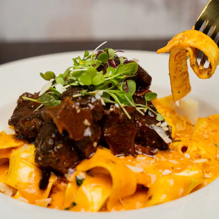La'Mode pasta with Caribbean rum braised oxtails - La'Mode BK, Brooklyn, NY