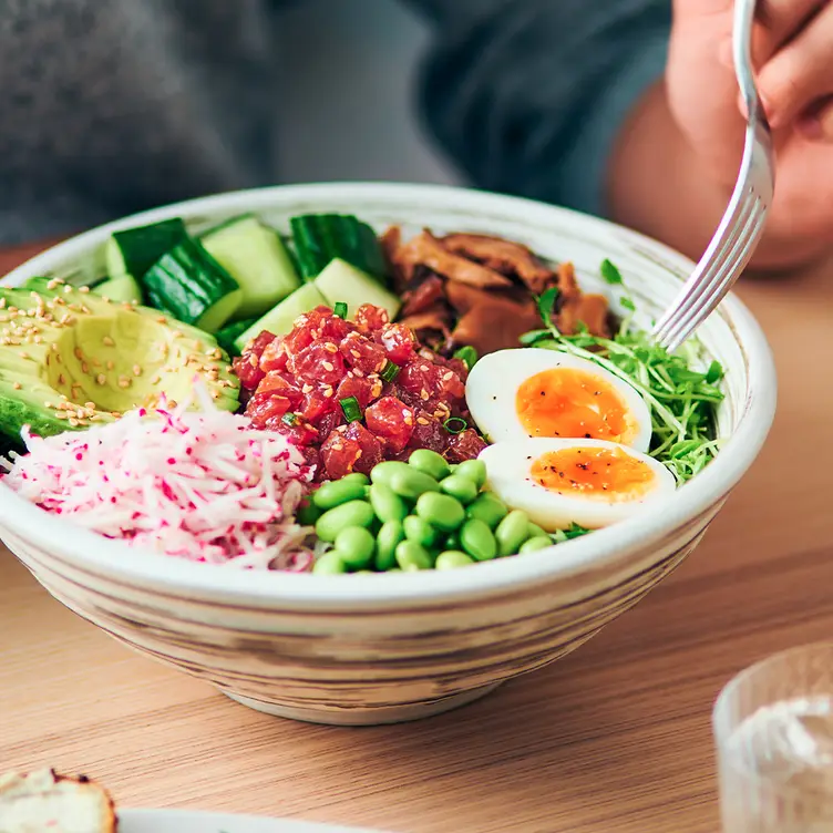 Tuna Poke Bowl - Moxies - Richmond R&D Kitchen BC Richmond