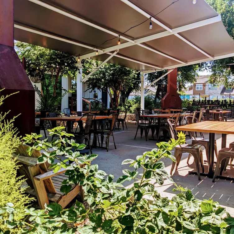 Our breezy farm-side patio - The Market Cafe at Bonton Farms, Dallas, TX