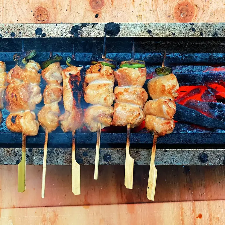 Yakitori grilled chicken skewers - FjällBar, Stowe, VT