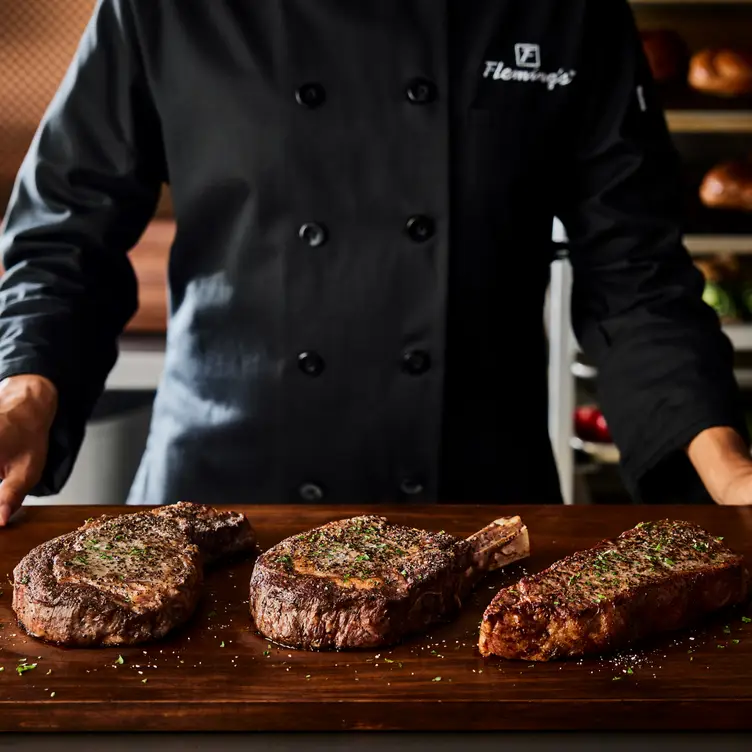 Tomahawk And Sides Ret - Fleming's Steakhouse - Newport Beach, Newport Beach, CA