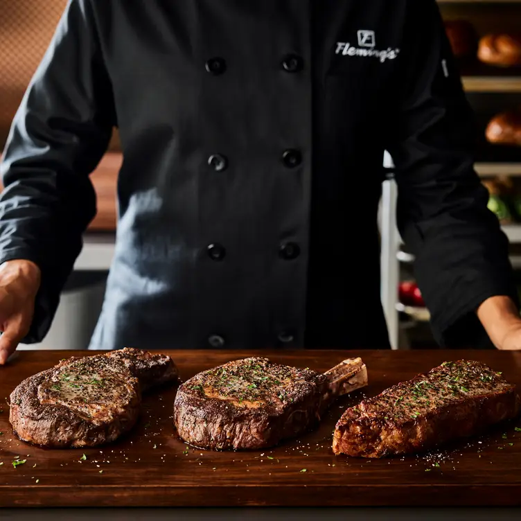 Tomahawk And Sides Ret - Fleming's Steakhouse - Naples, Naples, FL