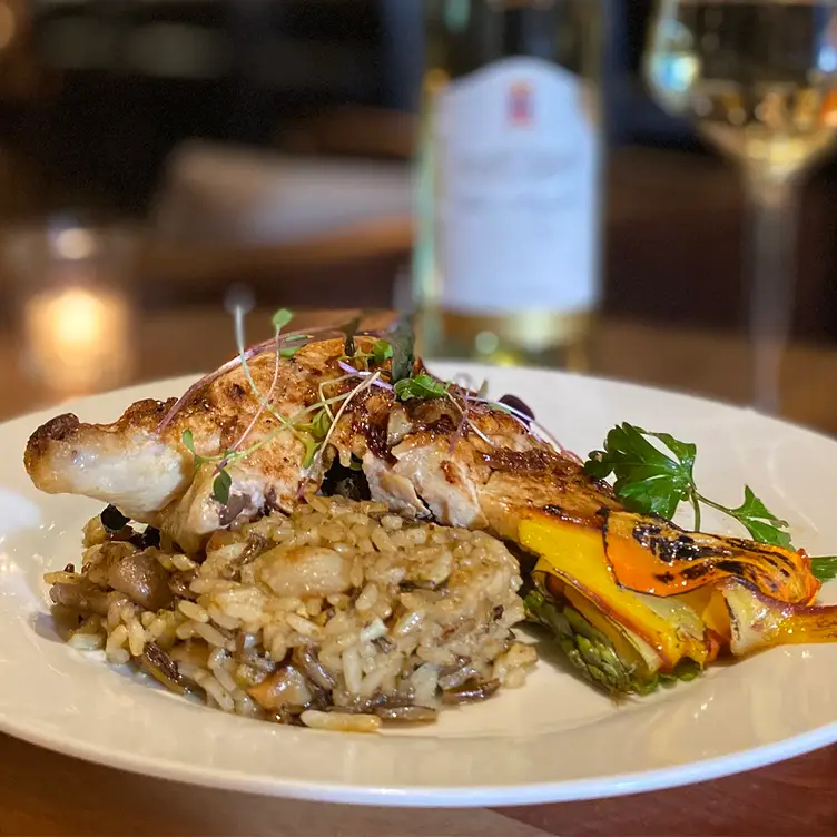 Oven Roasted Airline Chicken and Wild Rice Medley - Batter Up Bistro MI Lansing