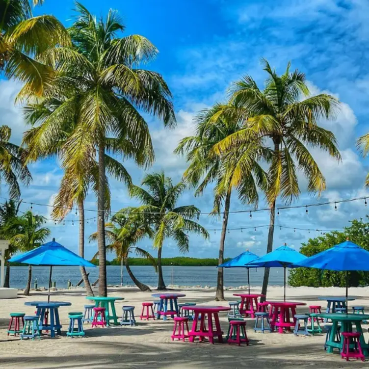 Outdoor Seating on the Beach  - The Beach Cafe & Bar, Islamorada, FL