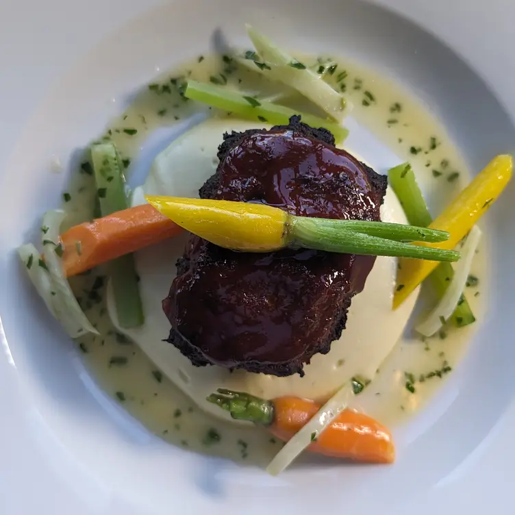 Elevated Comfort Food, Maple Glazed Meatloaf  - La Madre Canyon Grill, Las Vegas, NV