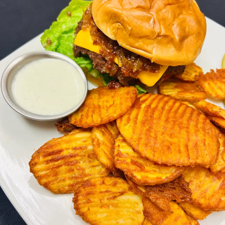 Our Bacon Jam Burger Lunch Special  - The Bonfire Grill & Pub, Broken Bow, NE