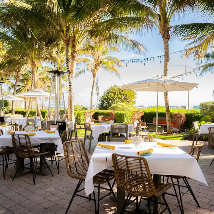 Outdoor seating area at Dilido - DiLido Beach Club - South Beach, Miami Beach, FL