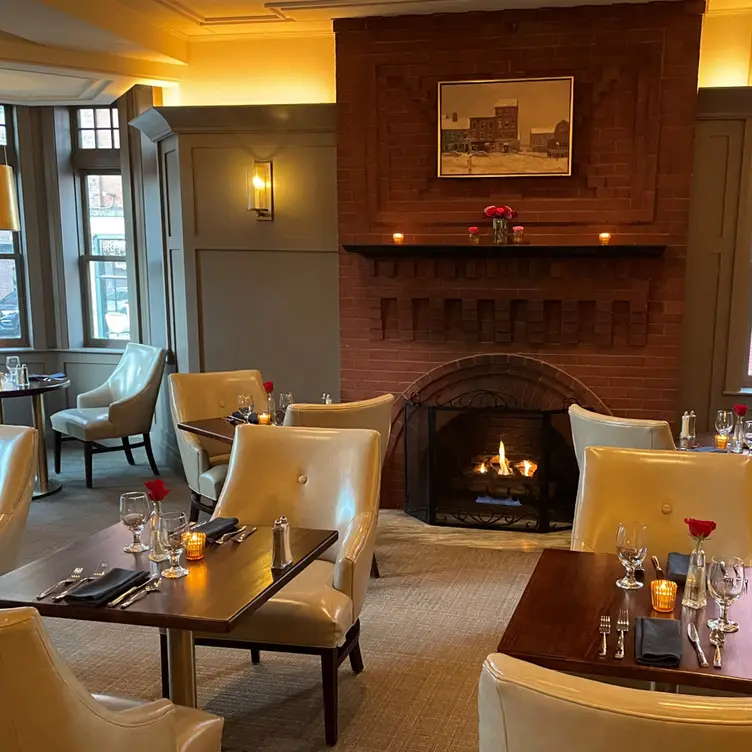 Cozy fireside dining in the Historic Old Port - Eighteen95, at The Portland Regency Hotel & Spa ME Portland